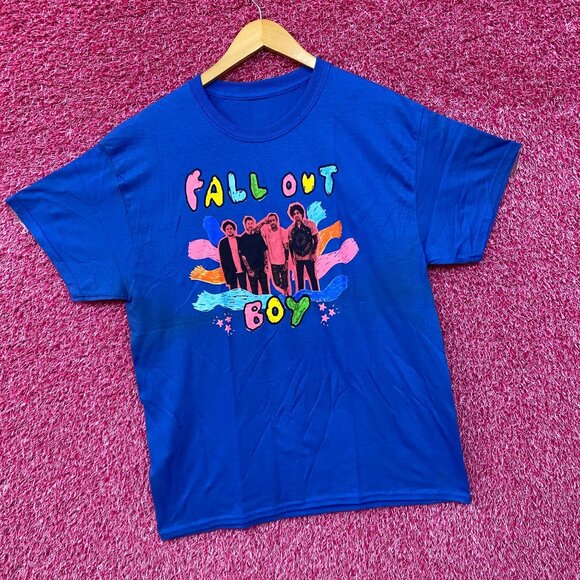 Fallout Boy Hella Mega Tour Blue T-Shirt XXL - Picture 3 of 4